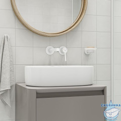 Встраиваемый смеситель для умывальника, белый матовый, Odda, IDDIS, ODDWT00i65