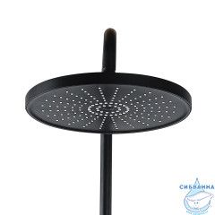 Душевая система Azario Arizona 250 1 режим AZ-20BR (черный матовый)
