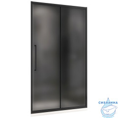 Дверь в нишу ABBER  Schwarzer Diamant 160x195 AG30160BMH профиль черный, стекло матовое