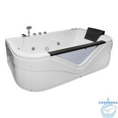 Акриловая ванна с гидромассажем Loranto CS-832NL 170x80 с каркасом