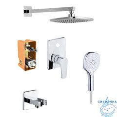 Душевая система Azario Treya 200 1 режим AZ-15680721 (хром)