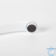 Излив для смесителя, кухня, нерж. сталь, 216х153 мм, поворотный, белый, IDDIS, 995V22W5SM