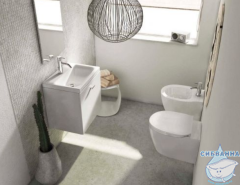 Инсталляция Ideal Standard ProSys с кнопкой смыва в комплекте с унитазом Ideal Standard Connect AquaBlade c сиденьем Soft close (микролифт), R030701