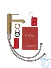 Смеситель для раковины Calypso CS1020-3 (сатин золотой)