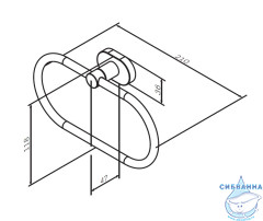  Полотенцедержатель Am.Pm Sense A7434400