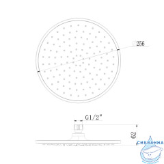  Верхний душ Lemark LM8131C 26 см