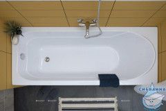 Акриловая ванна Aquanet West 160x70 с каркасом