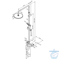 Душевая система Damixa Jupiter 977740000 (хром)