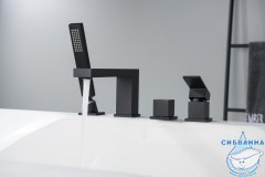 Смеситель для ванны на борт Timo Selene 2130/03Y (черный матовый)