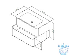 Тумба под раковину AM PM Sensation 80 орех