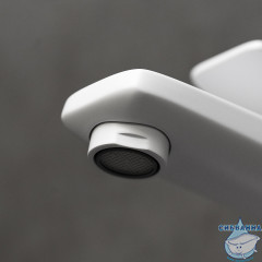 Смеситель для раковины Lemark Bronx LM3737MW (с донным клапаном) (белый матовый)