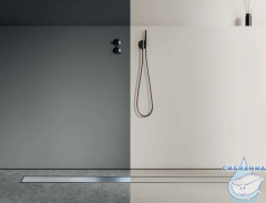 Дренажный трап для душа Alcaplast APZ13-DOUBLE9-850 85 см с решеткой (хром) 