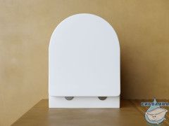 Унитаз подвесной безободковый Ceramicanova Balearica Rimless CN6000MW с сиденьем быстросъемным Soft Close (микролифт)