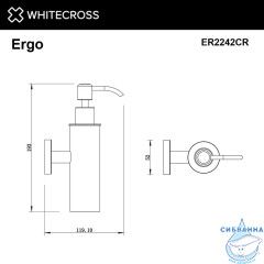 Дозатор для жидкого мыла подвесной WHITECROSS Ergo ER2242CR (хром)