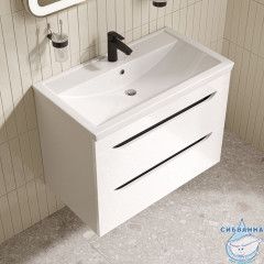 Тумба с умывальником, подвесная, 80 см, белый, Ray, IDDIS, RAY80W0i95K подходит умыв. 4078000i28