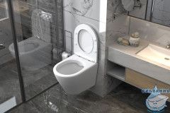 Унитаз подвесной Abber Bequem AC1102 с сиденьем Soft Close (микролифт)