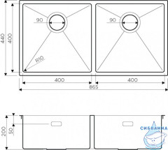 Кухонная мойка Omoikiri Taki 86-2-LG 4993792 золото