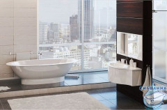 Ванна из литьевого мрамора Esse Cuba 203x110