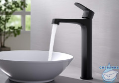 Смеситель для раковины Aquatek Оберон AQ1204MB (черный матовый)