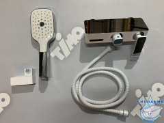 Смеситель для ванны Timo Torne 4314/00-16Y с аксессуарами (хром/белый)