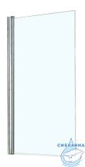 Шторка для ванны Azario Merrit 80x140 профиль серебро, стекло прозрачное AZ-NF6211-1 800