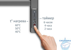 Полотенцесушитель электрический Aquatek Поларис П7 500х700 хром (с возможностью скрытого подключения, подключение справа)