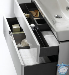 Тумба Jacob Delafon Reve EB1136-G1C 97 белый с раковиной Reve 100