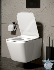 Унитаз подвесной безободковый TONI ARTI Noche TA-NE5335 с сиденьем Soft Close (микролифт)