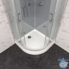 Душевая кабина Тритон Прайм 90x90 профиль сатин, стекло прозрачное Щ0000071581