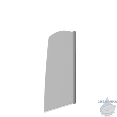 Шторка для ванны Bas Screen R-80-C-CH профиль хром, стекло прозрачное