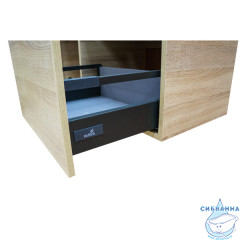 Тумба подвесная Comforty Тромсе 80 дуб сонома с раковиной Fest 80