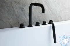 Смеситель для ванны на борт Allen Brau Priority 265368 (черный матовый)