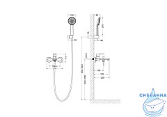 Смеситель для ванны Aquatek Лира AQ1449CR (хром)