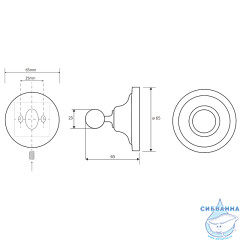 Крючок Bemeta Retro bronze 144106137