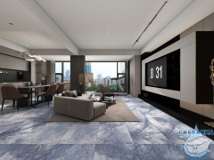 Плитка керамогранитная AZARIO MURUNTAU AQUA GOLD 60x120 Carving (H18004010G)