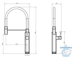 Смеситель для кухни Vincea VKF-101CH (хром)