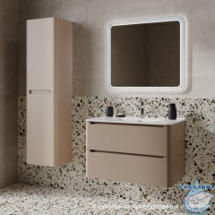 Тумба подвесная, 80 см, капучино, Edifice, IDDIS, EDI80C0i95 подходит умыв. 0108000i28