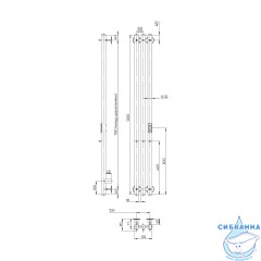 Полотенцесушитель электрический Indigo Style (с таймером) 13х120 графит (с возможностью скрытого подключения, подключение R/L)