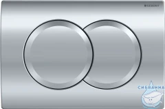 Инсталляция для унитаза Geberit Duofix Delta с кнопкой смыва Delta01 хром глянцевый,  с унитазом Geberit Renova Compact (с сиденьем Soft Close (микролифт)