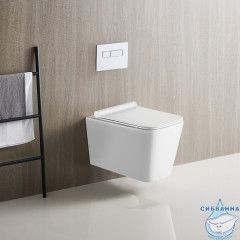 Унитаз подвесной безободковый Calypso CS57EP с сиденьем Soft Close (микролифт)