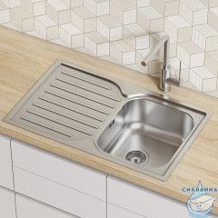 Мойка, нерж. сталь, шелк, 780*480, Strit S, IDDIS, STR78SDi77