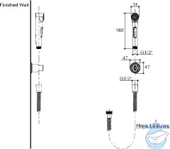 Гигиенический душ Jacob Delafon E97258-CP