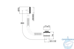 Слив-перелив для ванн Allen Brau Infinity 265556 (хром)