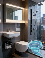 Унитаз подвесной безободковый, смыв торнадо Charus Estella Tornado CR.521.WT3.01 с сиденьем Soft Close (микролифт)