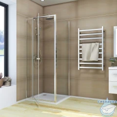 Душевое ограждение Veconi Ровиго 80x70 профиль хром, стекло прозракчное RV026-8070-01-C8 (без поддона)