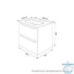 Тумба подвесная, 60 см, капучино, Edifice, IDDIS, EDI60C0i95  подходит умыв. 0106000i28