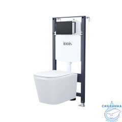 Комплект 3в1: подвесной унитаз, инсталляция и клавиша смыва, IDDIS, BASBI02i73