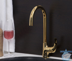 Смеситель для кухни Wasserkraft Sauer 7107 (золото)