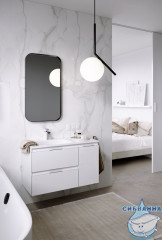 Тумба Aqwella Accent 90 c раковиной Малага 90 белый L