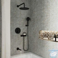 Комплект смесителей Milardo Rora ROR0003M70 (черный матовый)